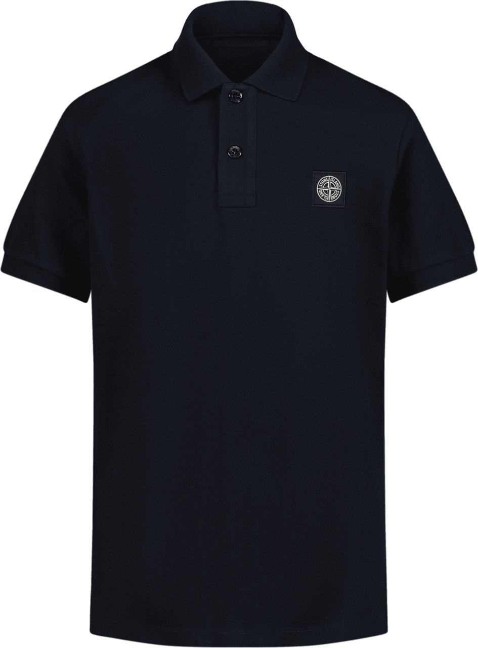 Stone Island Junior Stone Island Kinder Jongens Polo Navy Blauw