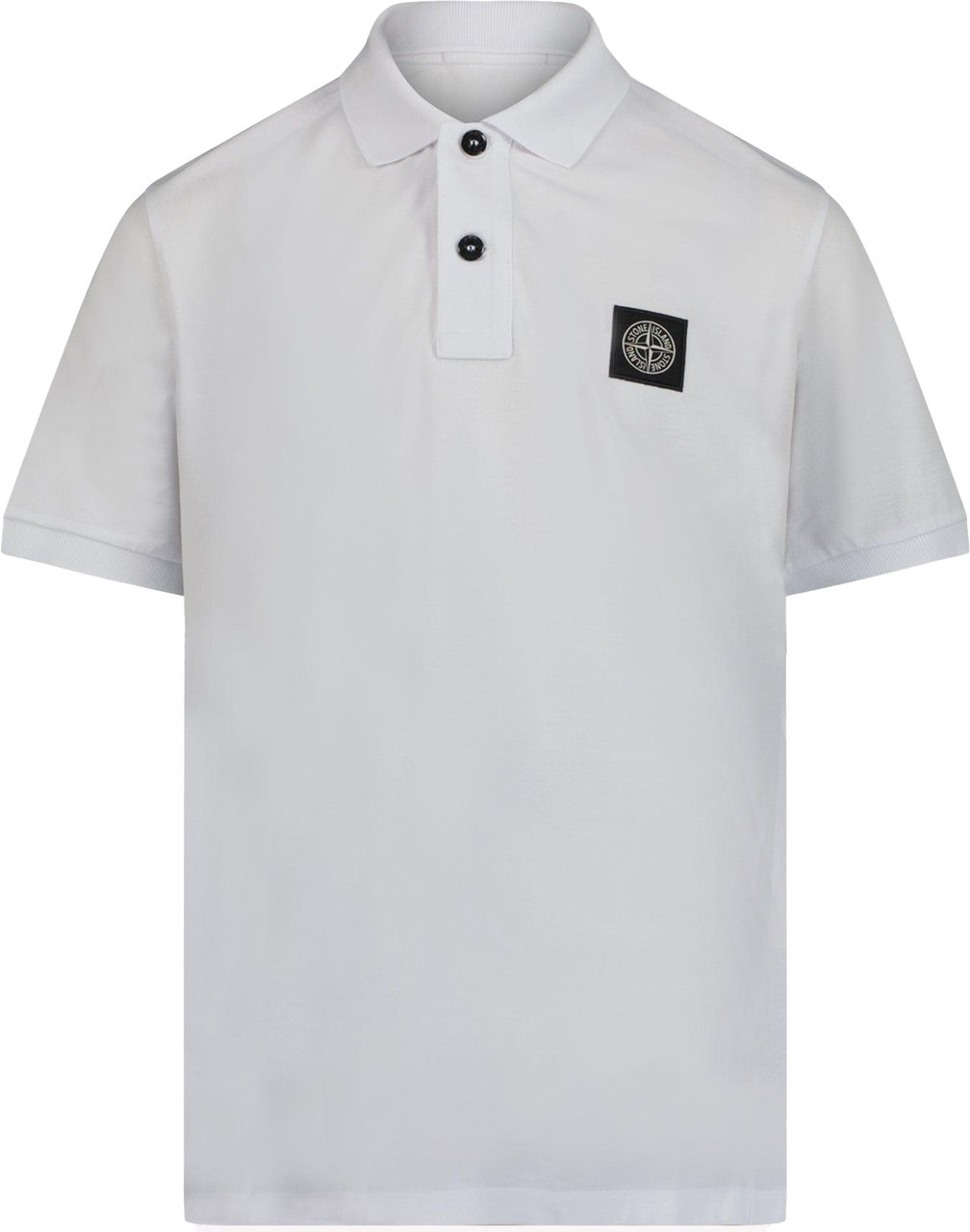 Stone Island Junior Stone Island Kinder Jongens Polo Wit Wit