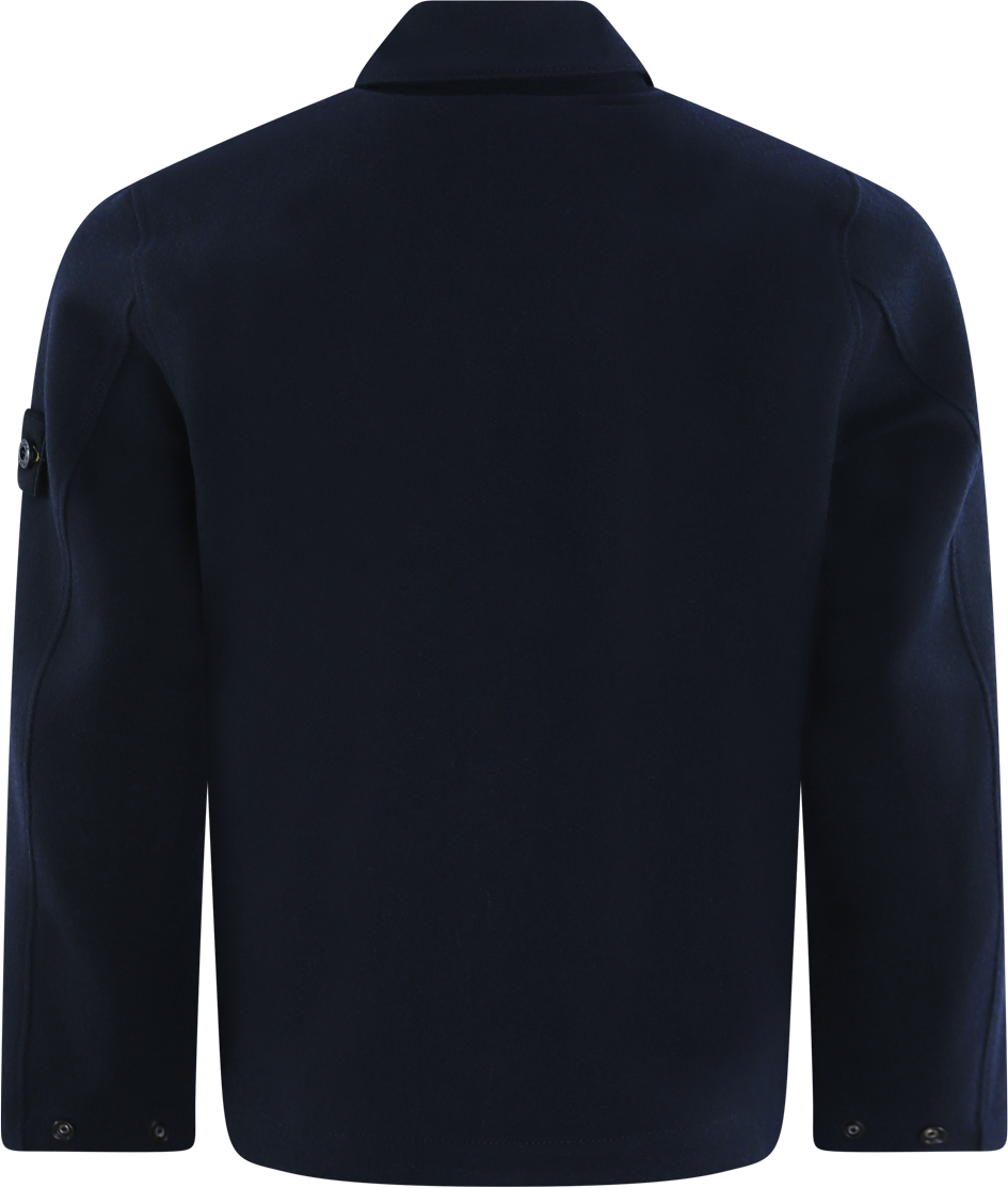 Stone Island Junior Kids Overshirt Blauw