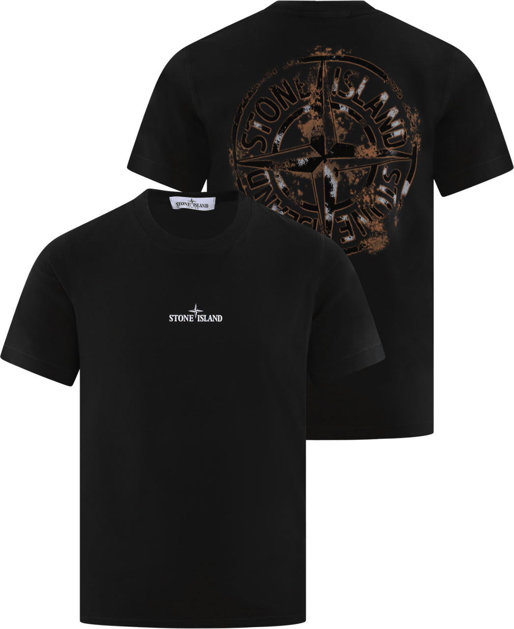Stone Island Junior Kids T Shirt Zwart