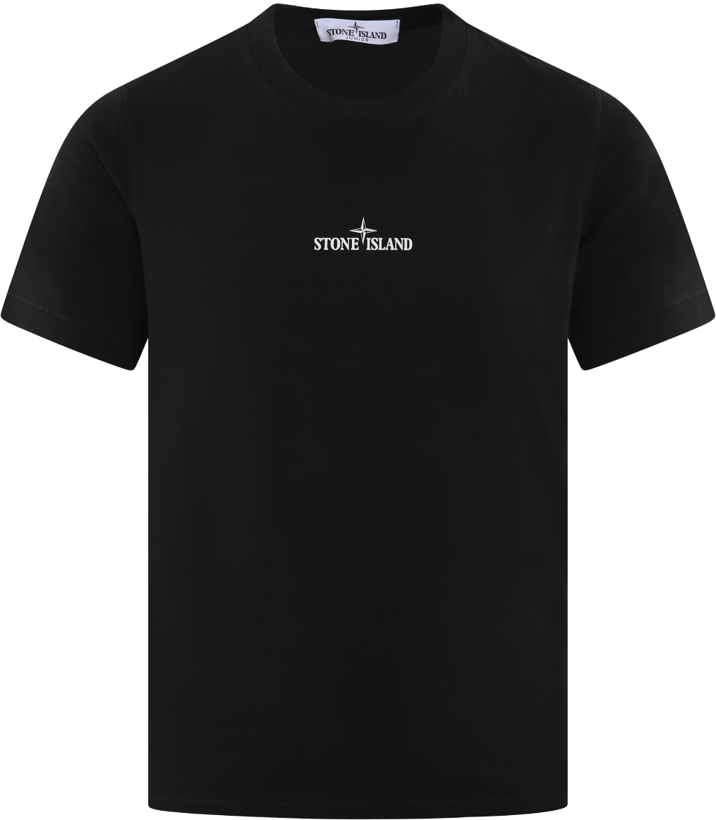 Stone Island Junior Kids T Shirt Zwart