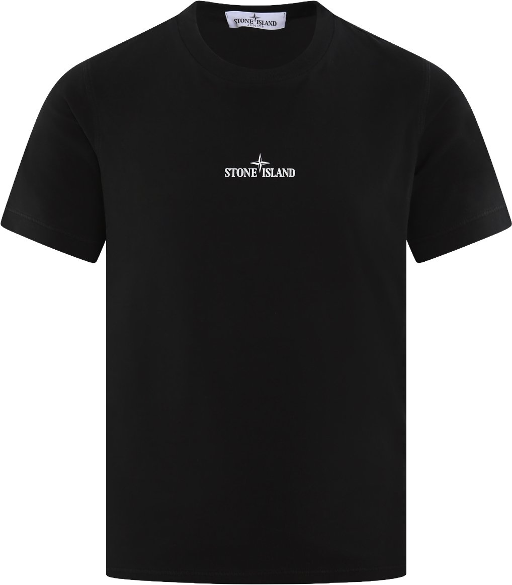 Stone Island Junior Stone Island Kids T Shirt Zwart