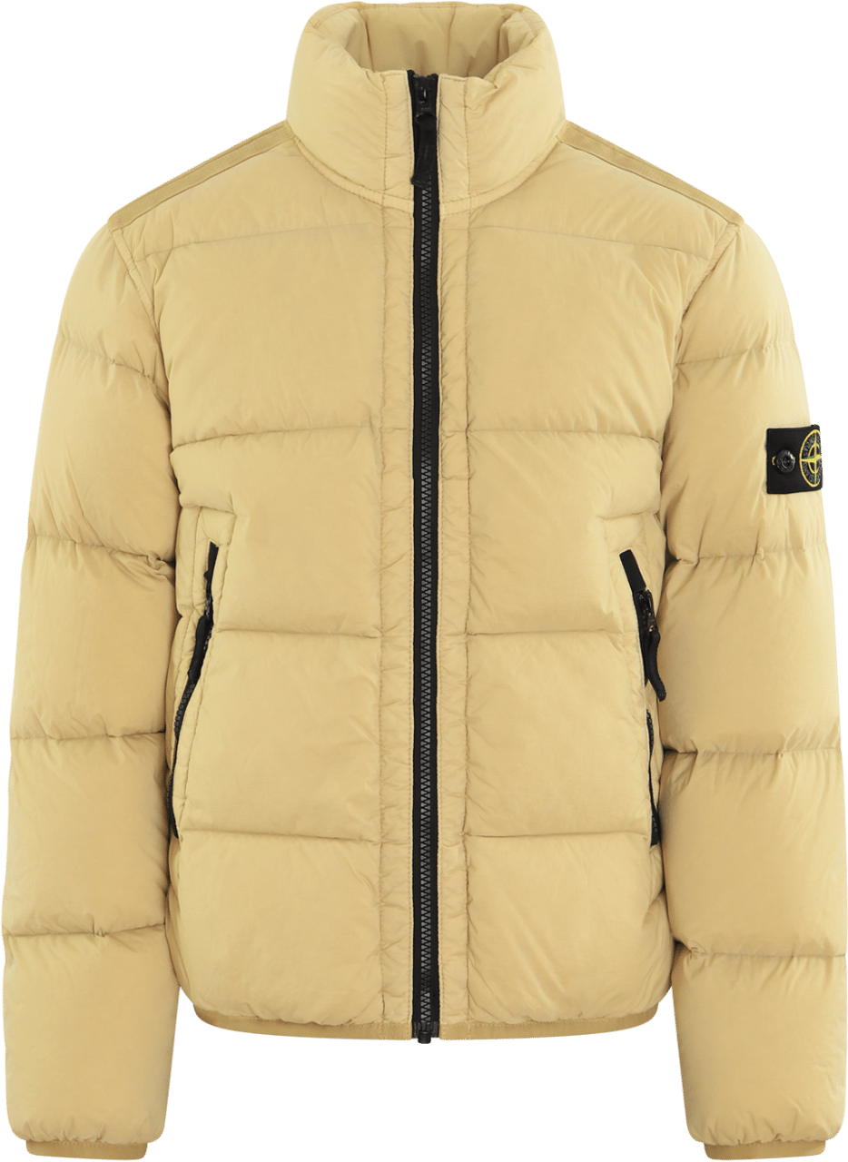 Stone Island Junior Kids Real Down Jacket Beige