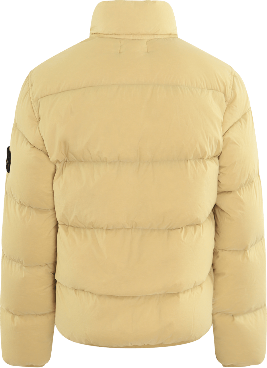 Stone Island Junior Kids Real Down Jacket Beige