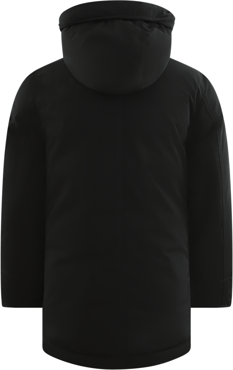 Stone Island Junior Kids Real Down Jacket Zwart