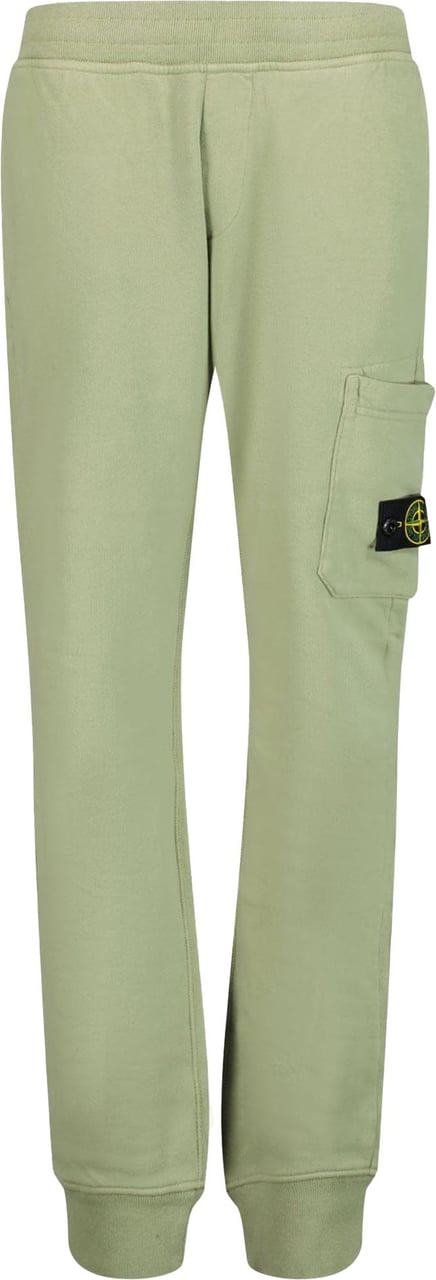 Stone Island Junior Stone Island Jongens Broek Olijf Groen Groen