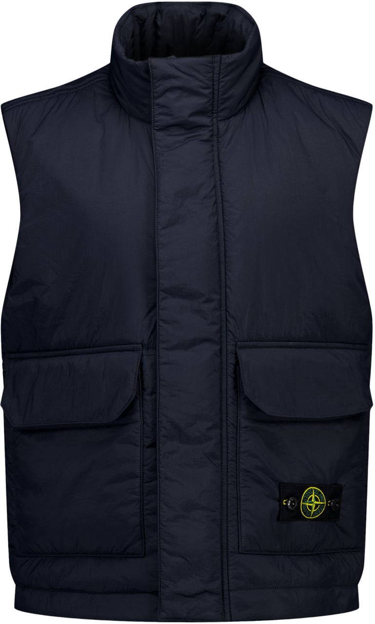 Stone Island Junior Stone Island Kinder Jongens Bodywarmer In Navy Blauw
