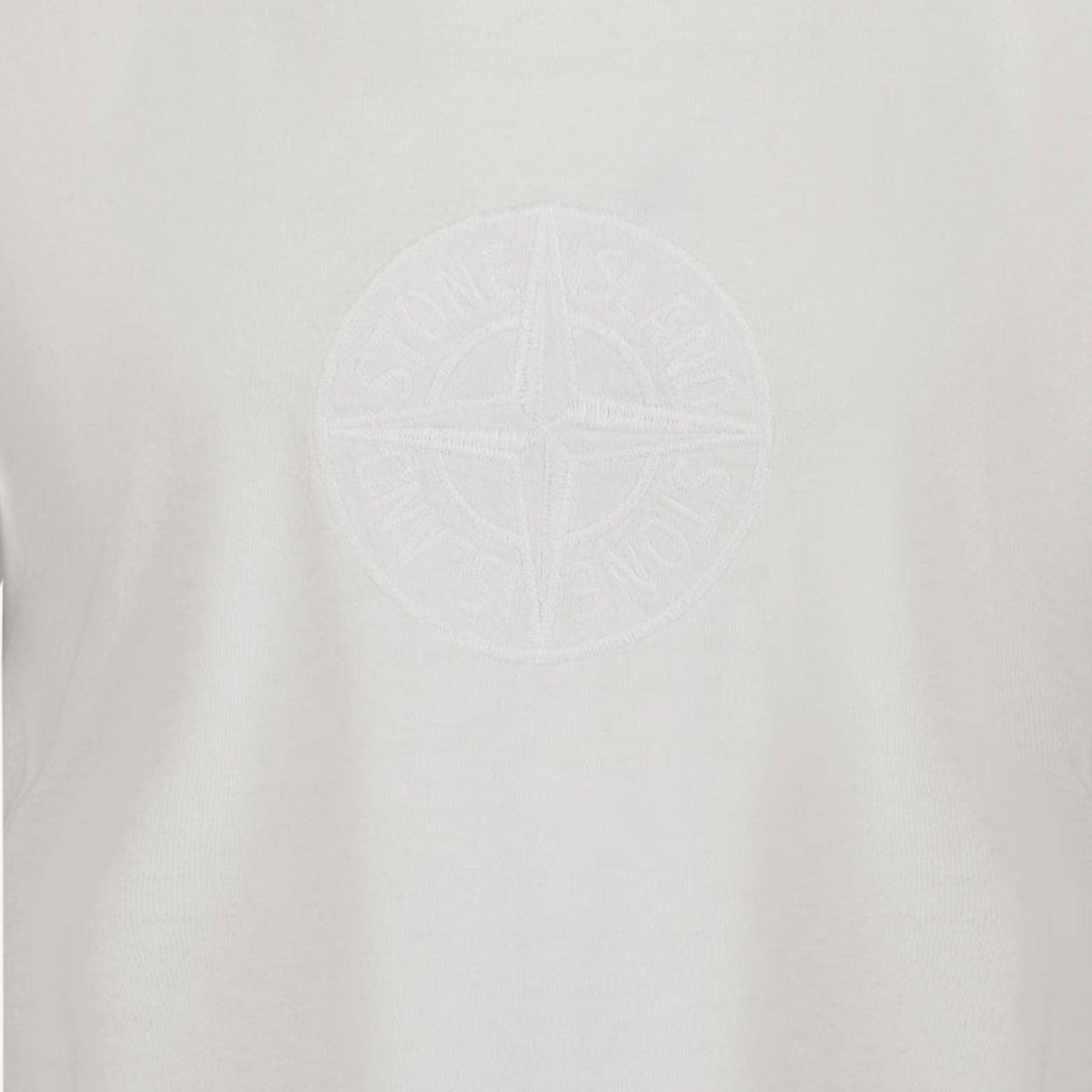 Stone Island Junior Stone Island Kinder Jongens T-Shirt In Wit Wit