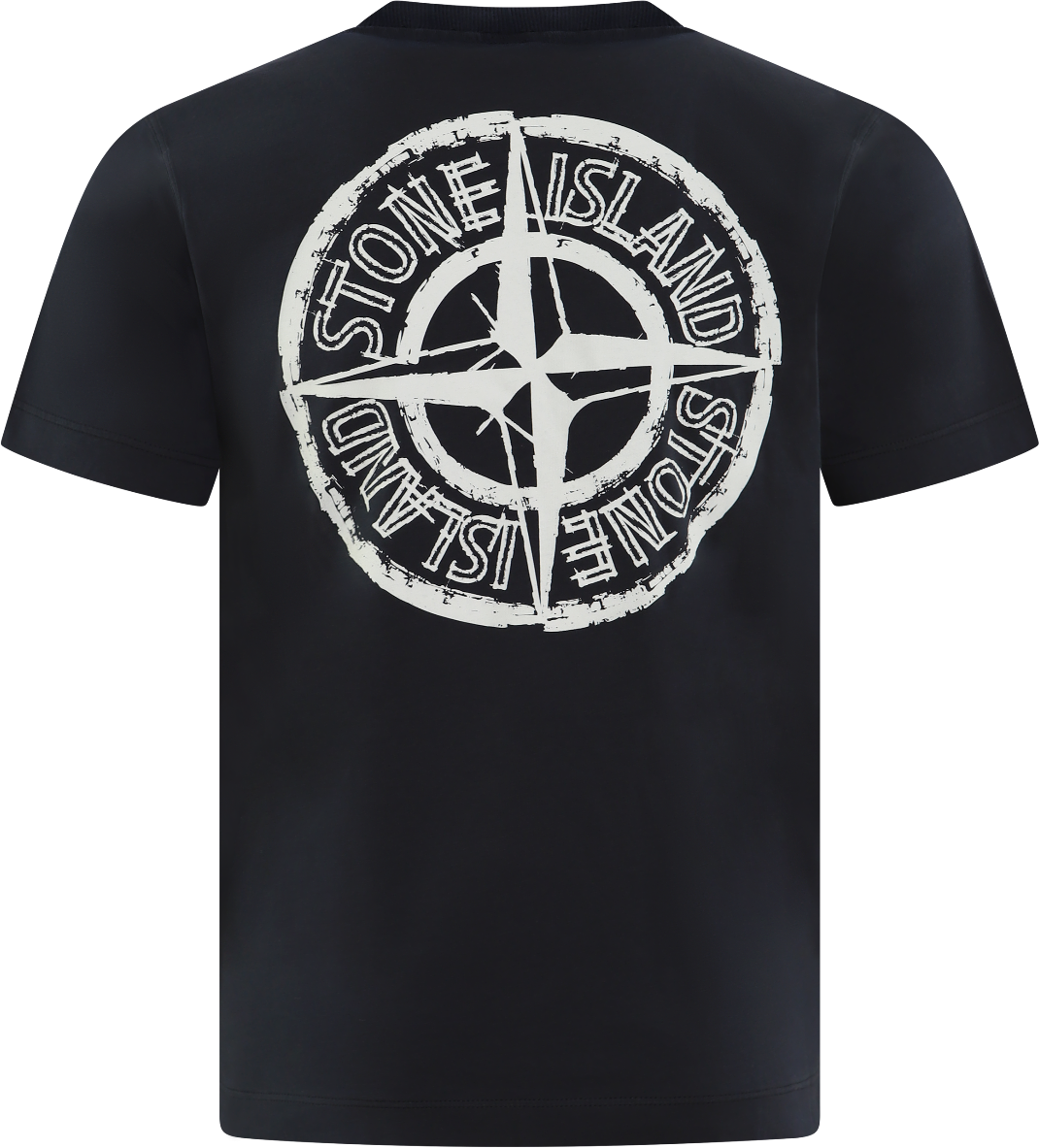 Stone Island Junior Kids Logoprint T-Shirt Blauw Blauw
