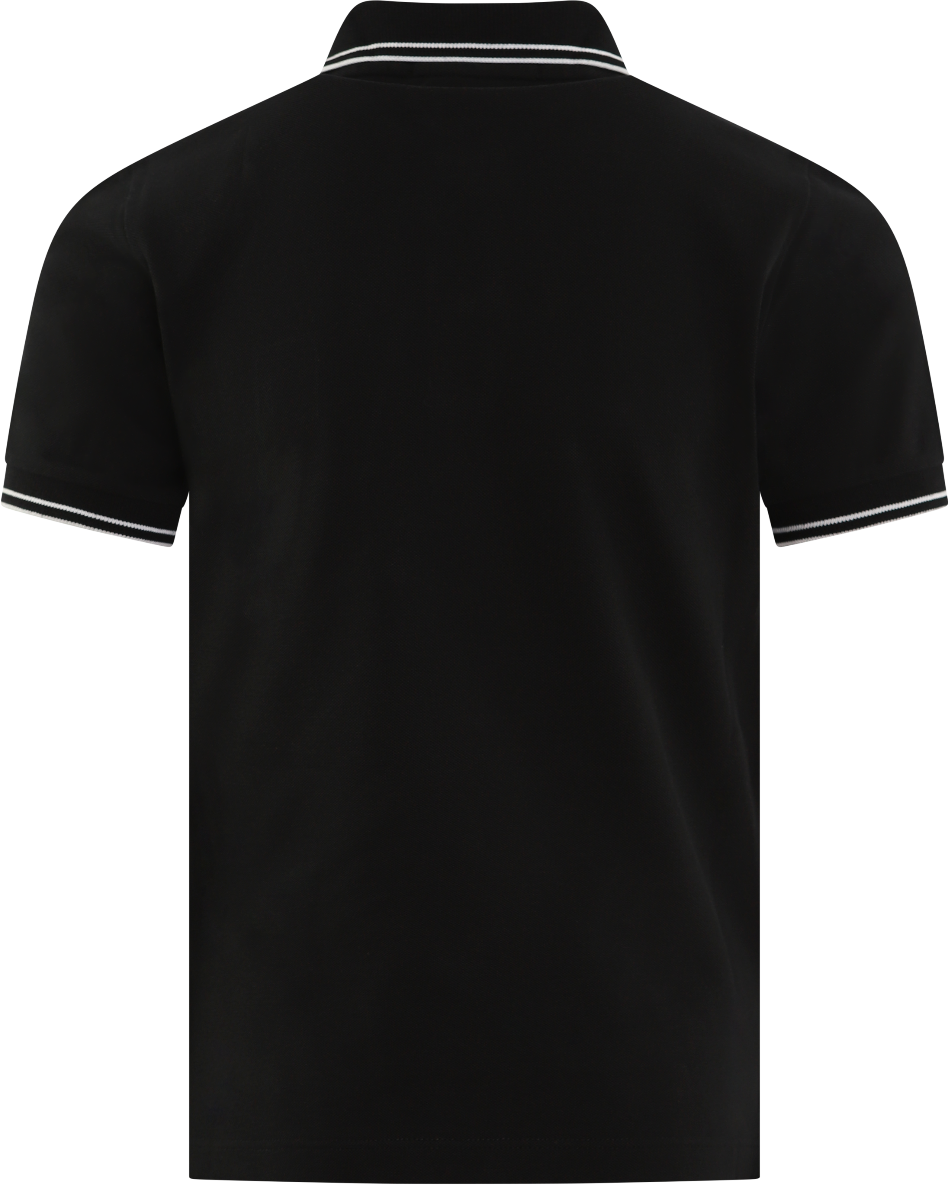 Stone Island Junior Kids Compass Logo Polo Zwart Zwart