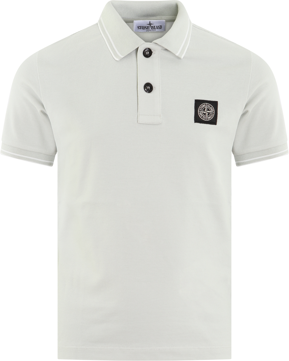 Stone Island Junior Kids Compasslogo Polo Groen Groen