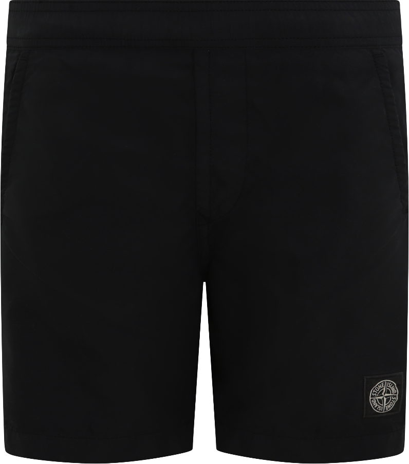 Stone Island Junior Kids Compasslogo Short Zwart Zwart