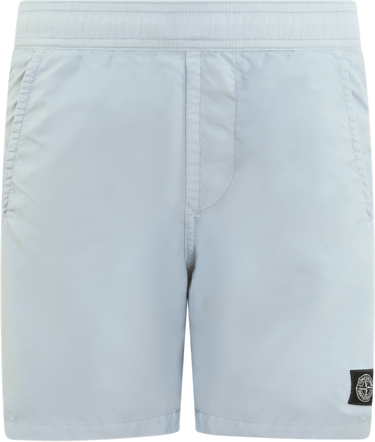 Stone Island Junior Kids Compasslogo Zwembroek Blauw Blauw