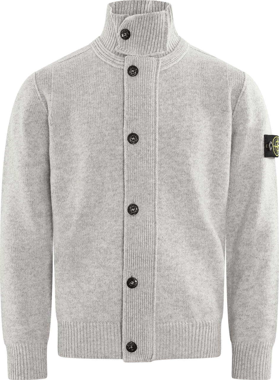Stone Island Junior Kids Cardigan Grijs
