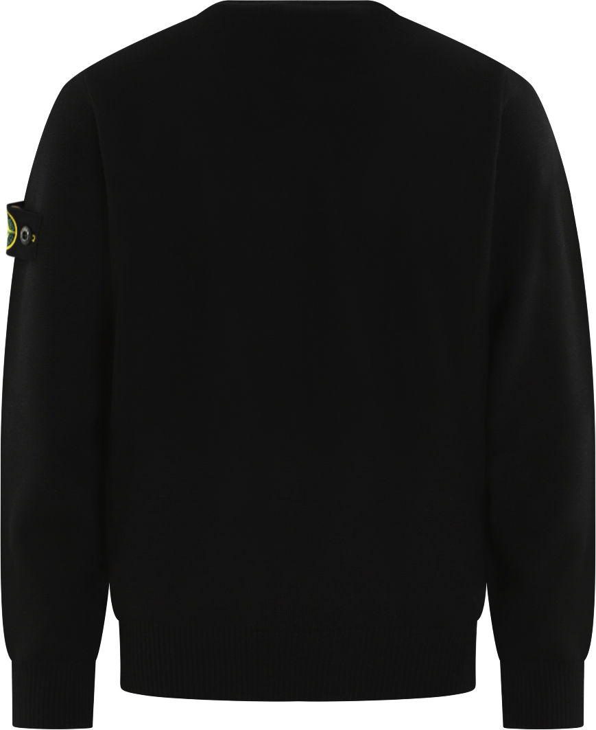 Stone Island Junior Kids Logopatch Sweater Zwart Zwart