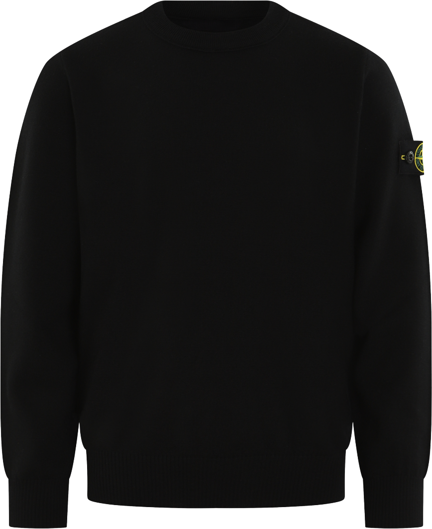 Stone Island Junior Kids Logopatch Sweater Zwart Zwart