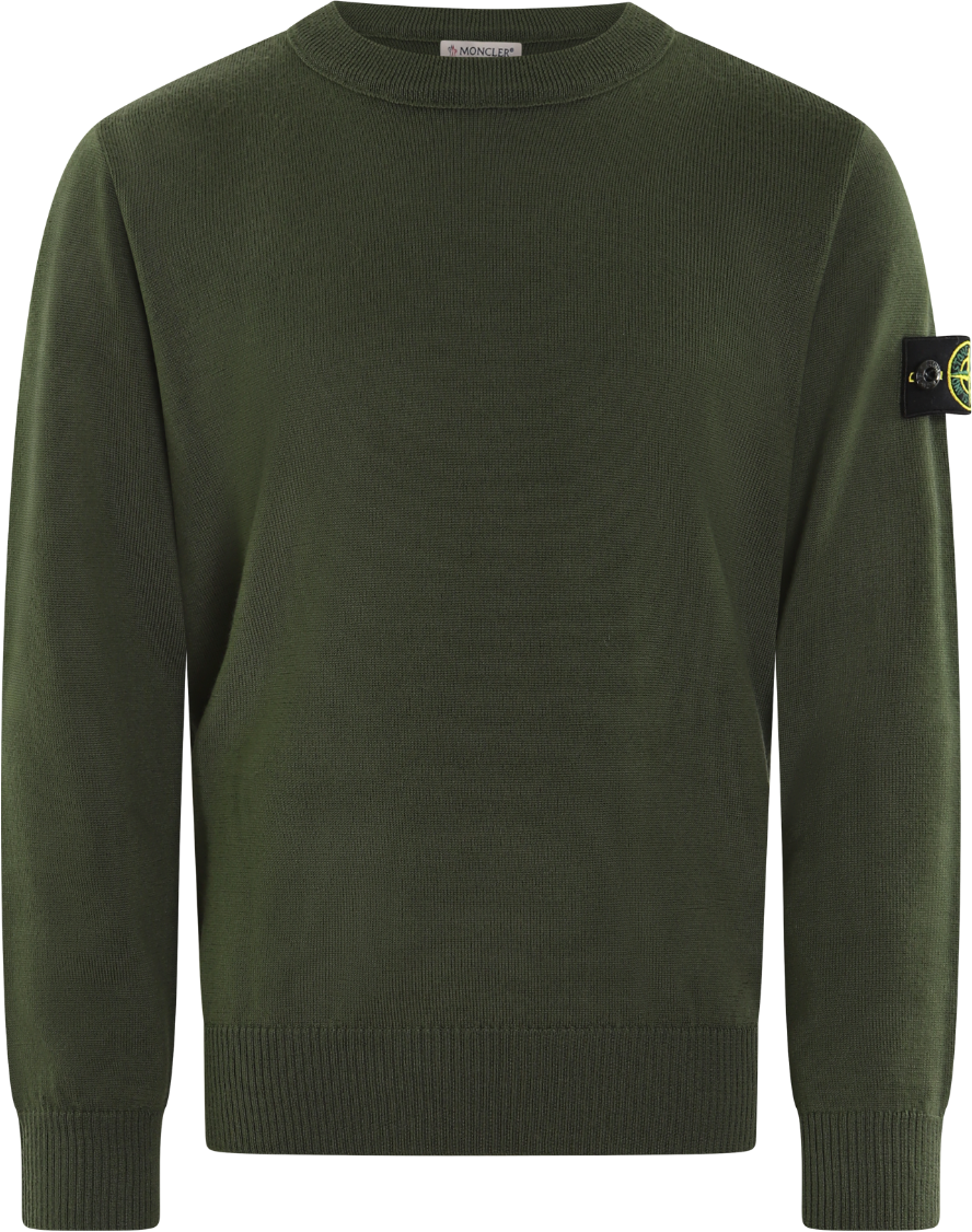 Stone Island Junior Kids Logopatch Sweater Groen Groen