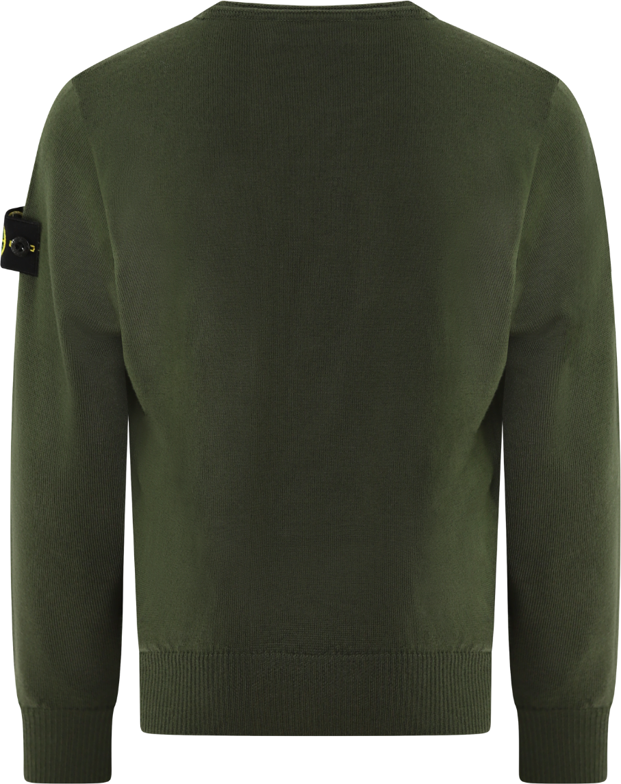 Stone Island Junior Kids Logopatch Sweater Groen Groen