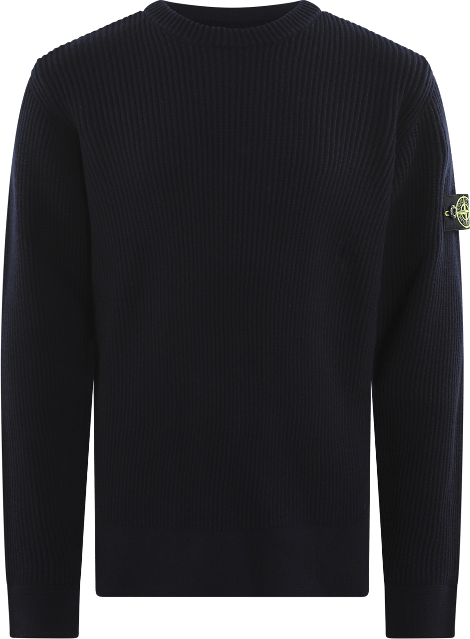 Stone Island Junior Kids Crew Neck Blauw