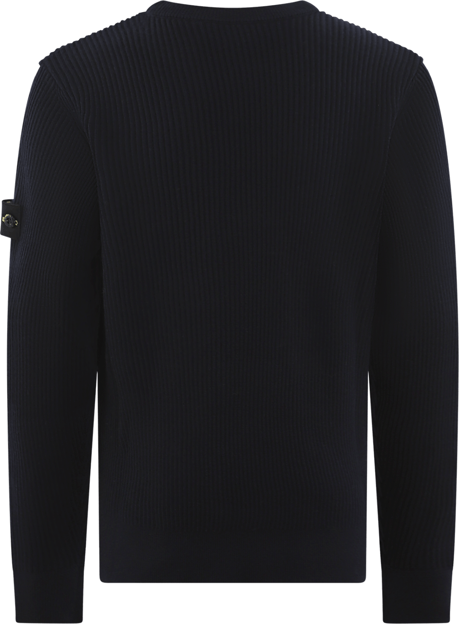 Stone Island Junior Kids Crew Neck Blauw