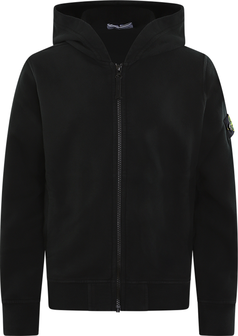 Stone Island Junior Kids Hoodie Sweater Zwart