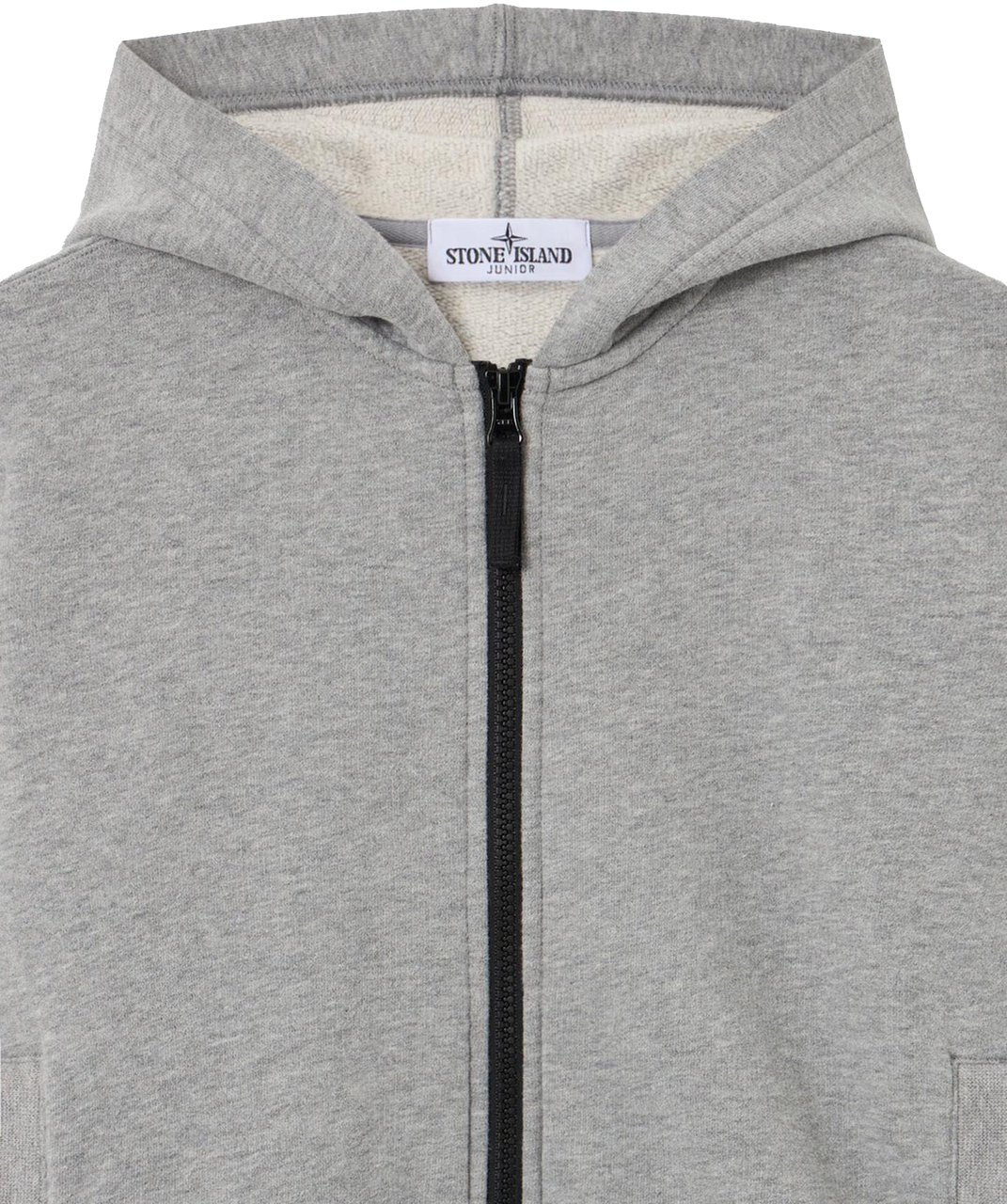 Stone Island Junior Kids Zip-up Hooded Sweater Grijs Grijs