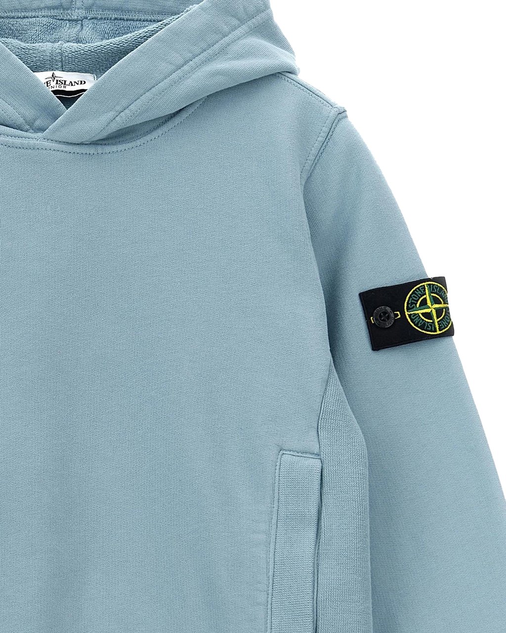 Stone Island Junior Kids Hoodie Sweater Blauw Blauw