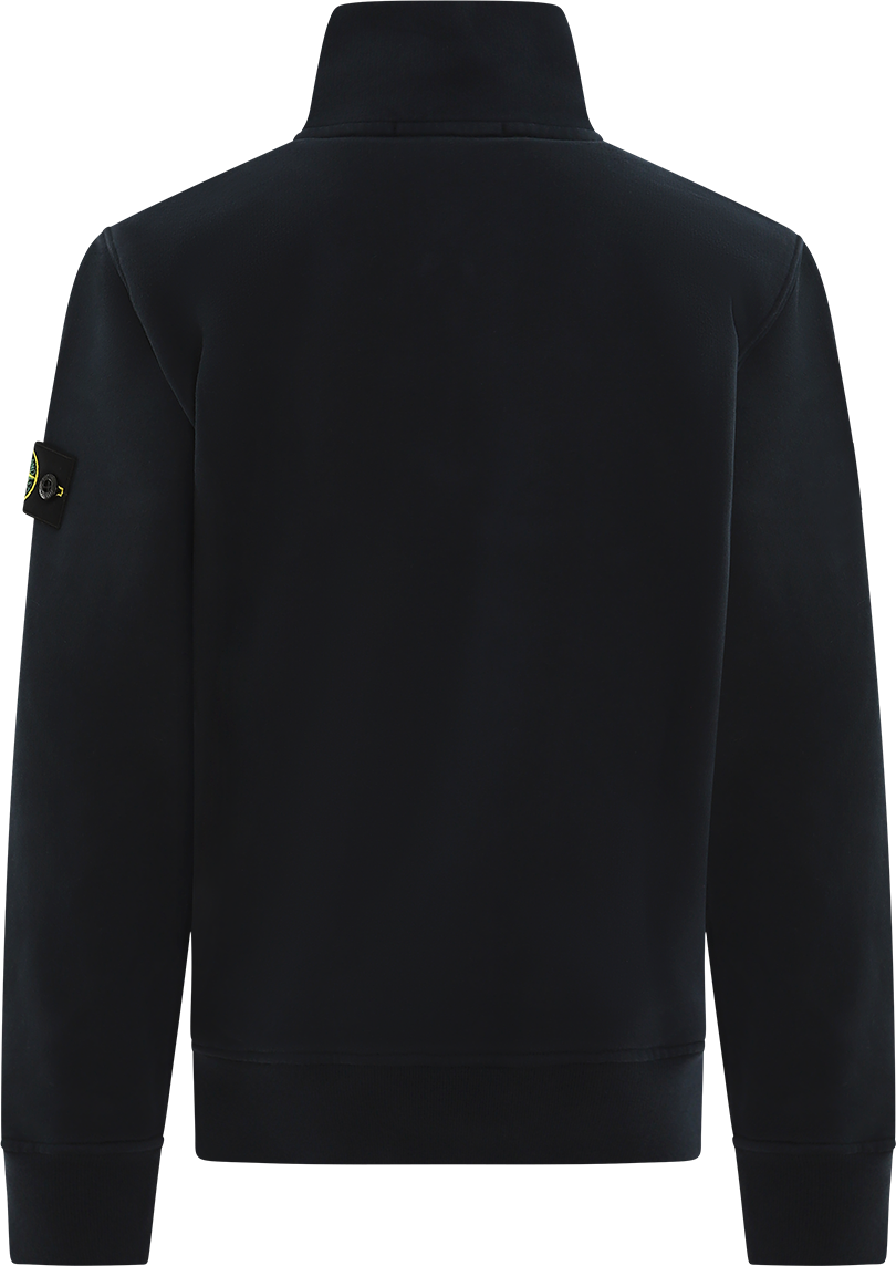 Stone Island Junior Kids Half Zip Sweater Blauw Blauw