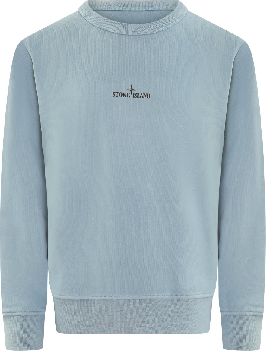 Stone Island Junior Stone Island Kids Compasslogo Sweater Blauw Blauw