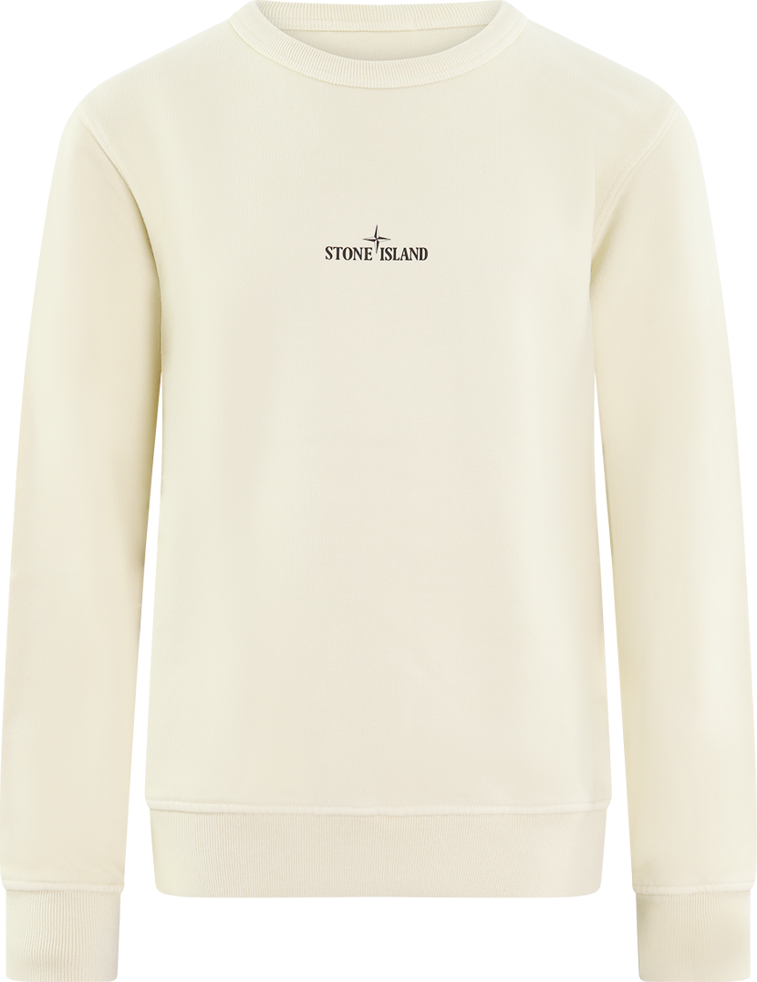 Stone Island Junior Kids Compasslogo Sweater Beige Beige