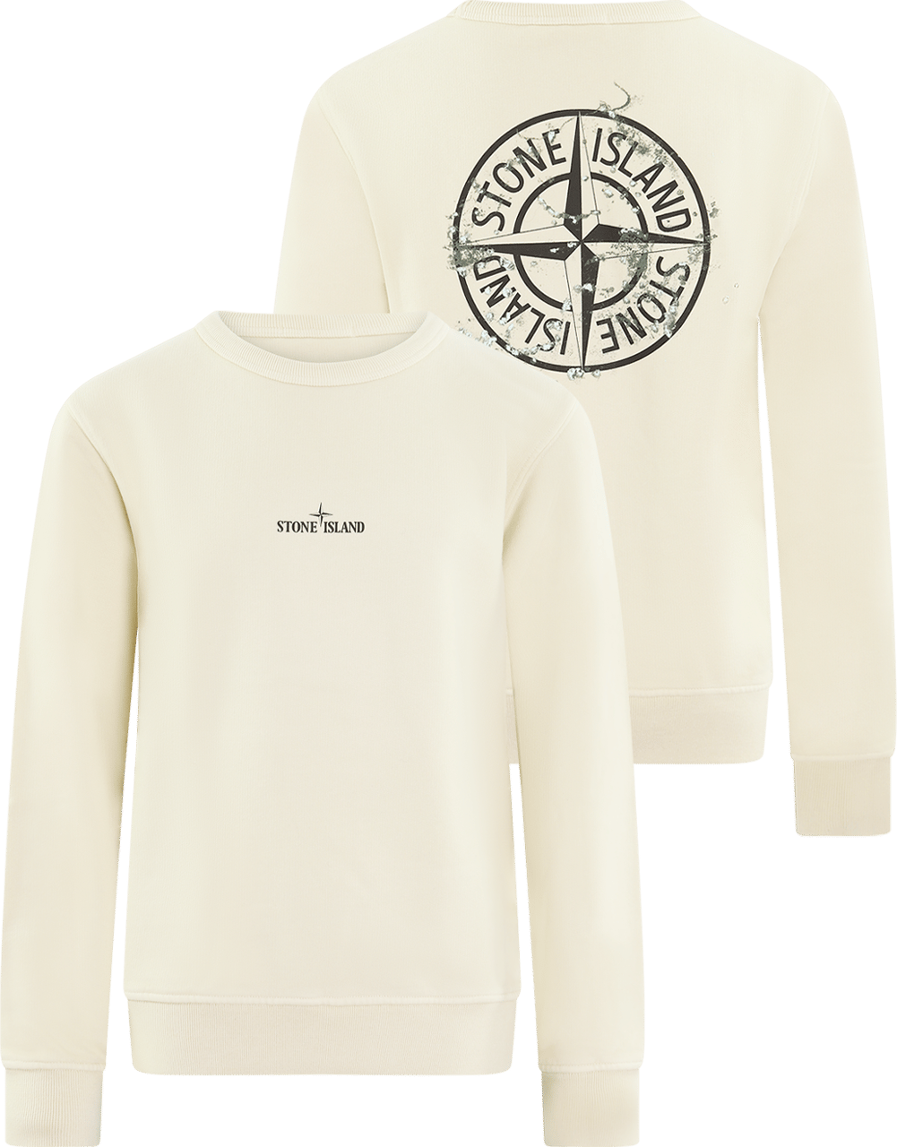 Stone Island Junior Kids Compasslogo Sweater Beige Beige