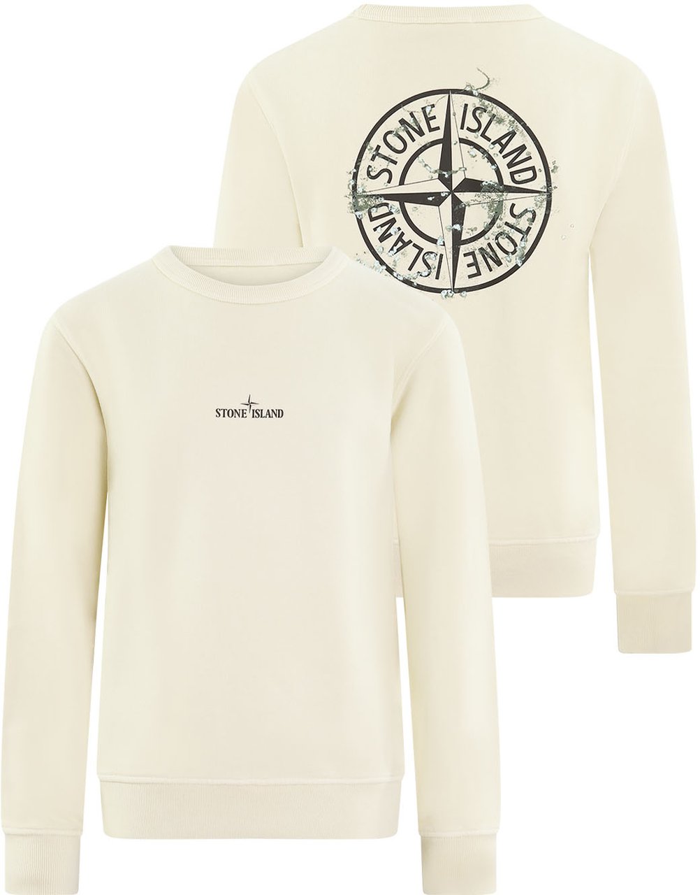 Stone Island Junior Stone Island Kids Compasslogo Sweater Beige Beige