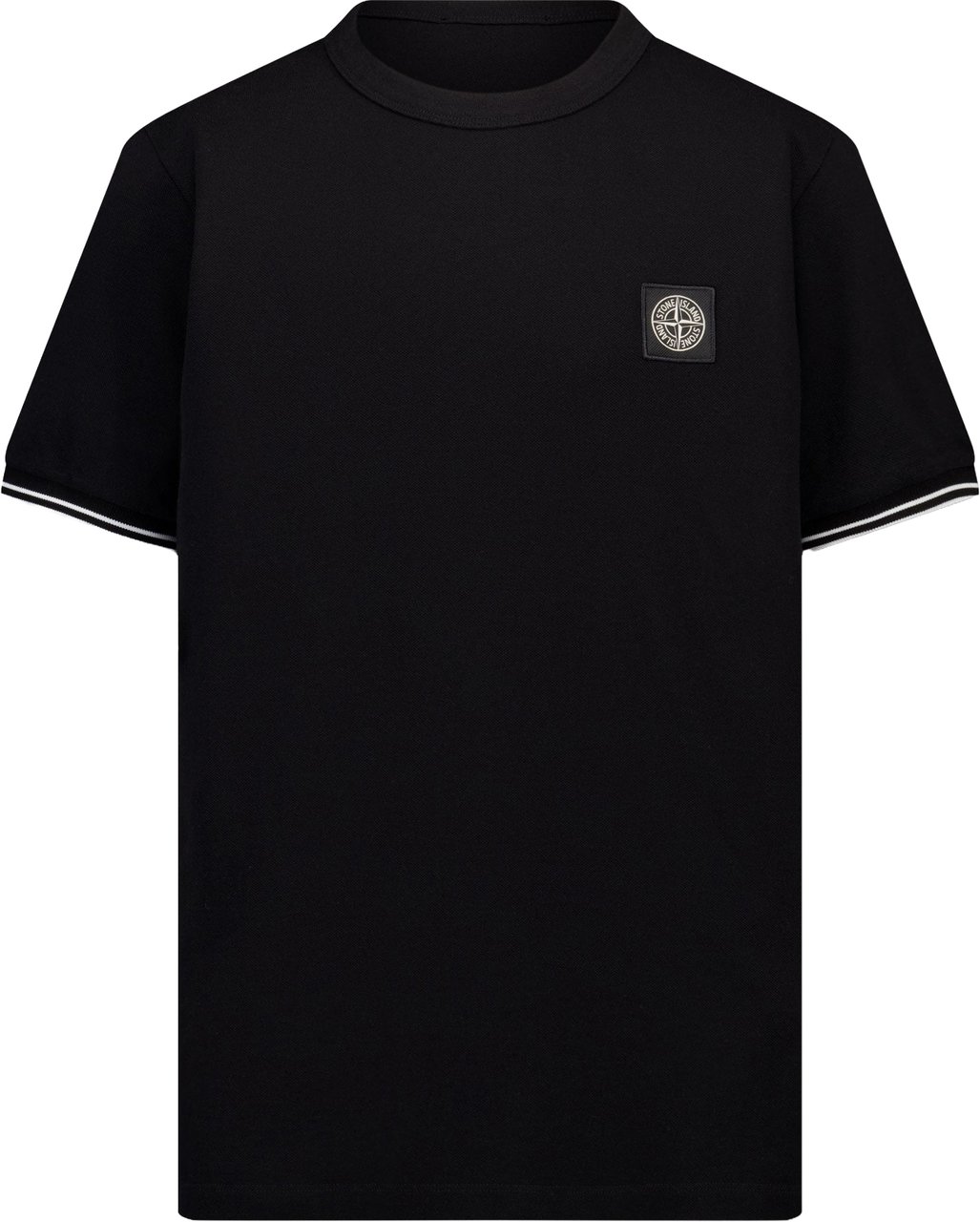 Stone Island Junior Stone Island Kinder Jongens T-Shirt In Zwart Zwart