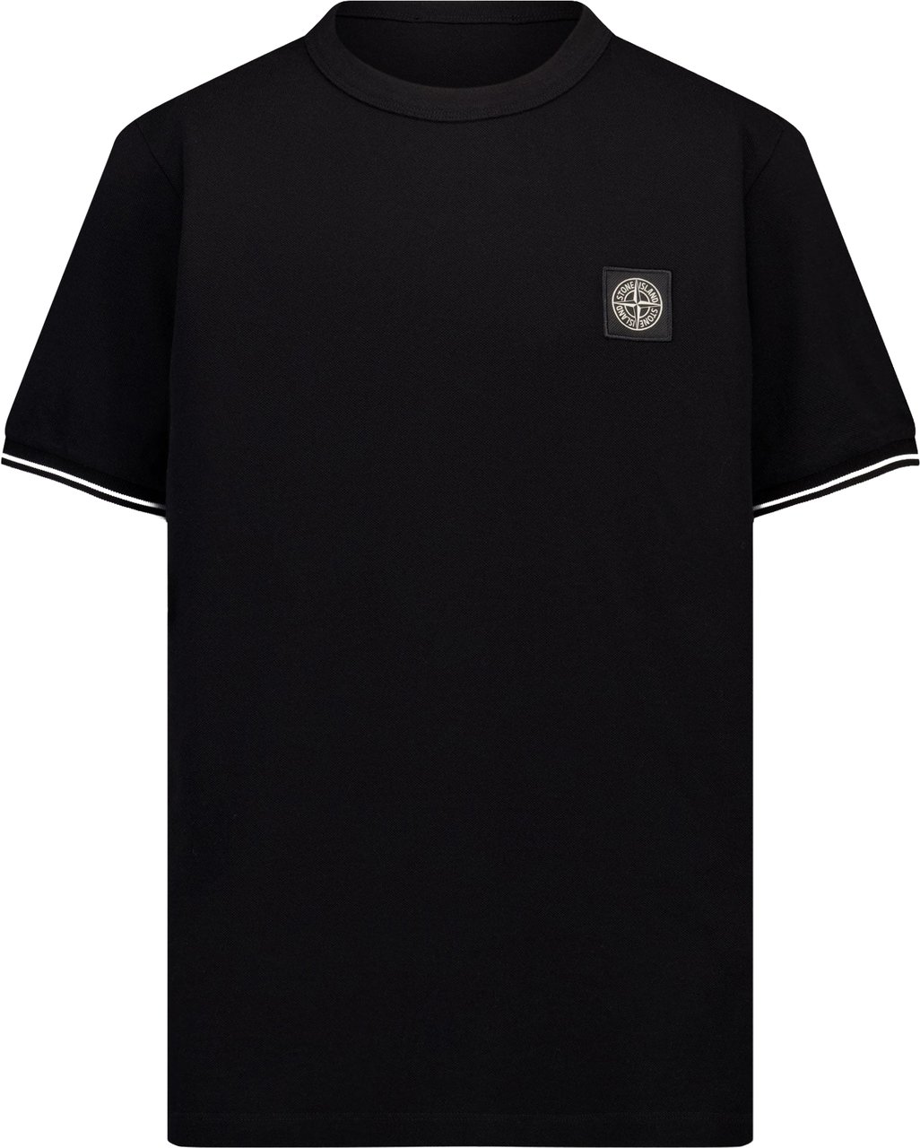 Stone Island Junior Stone Island Kinder Jongens T-Shirt In Zwart Zwart