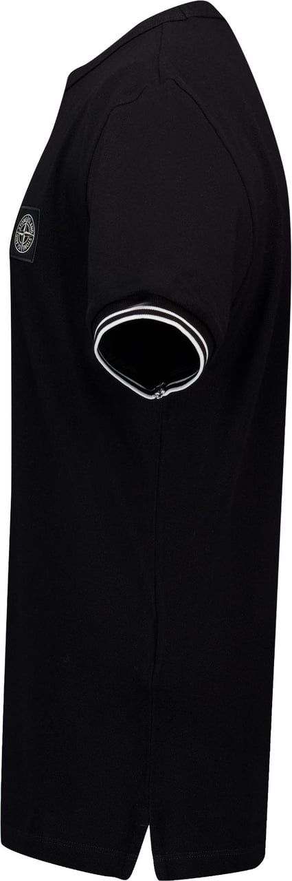 Stone Island Junior Stone Island Kinder Jongens T-Shirt In Zwart Zwart
