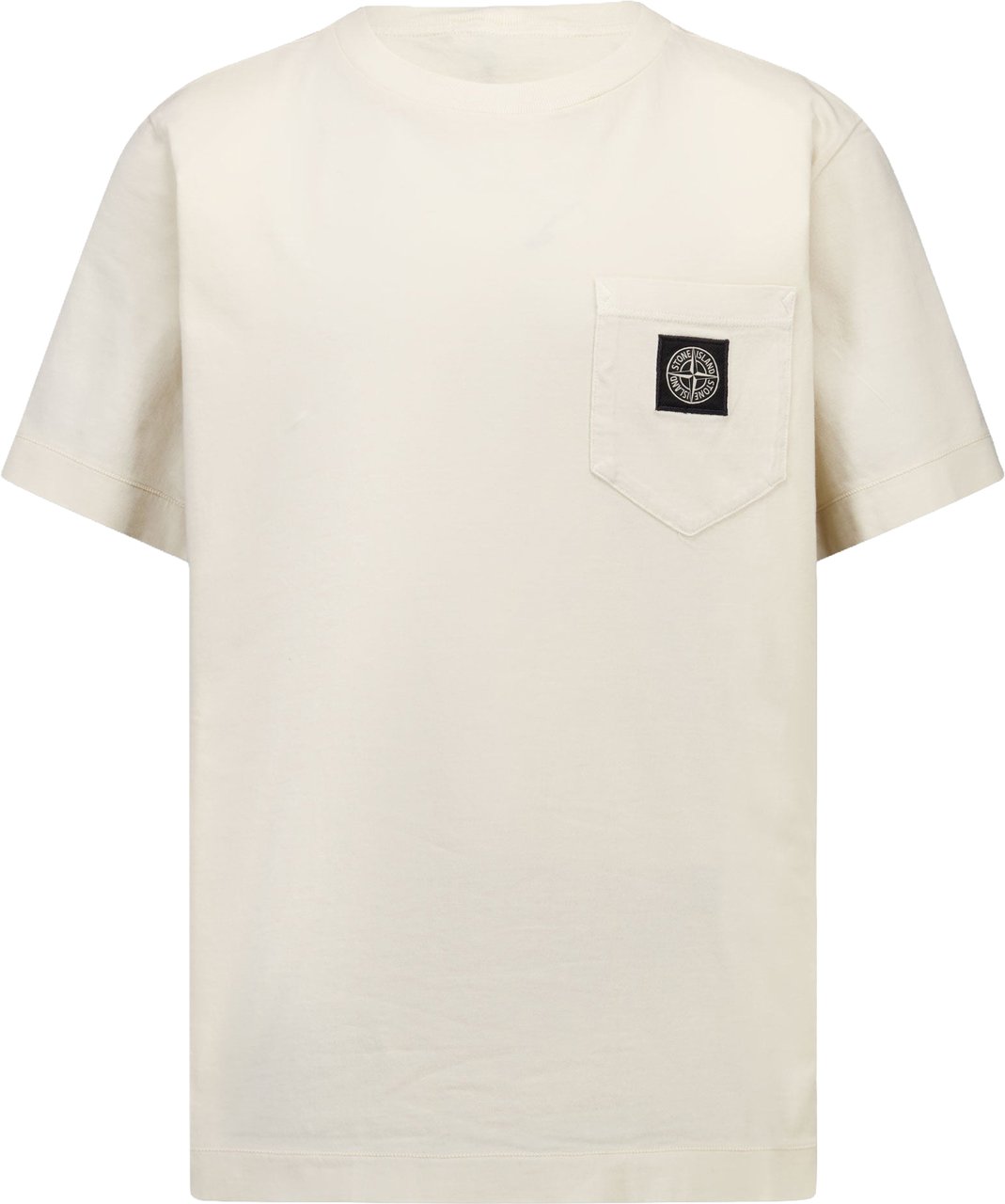 Stone Island Junior Stone Island Kinder Jongens T-Shirt In Off White Wit