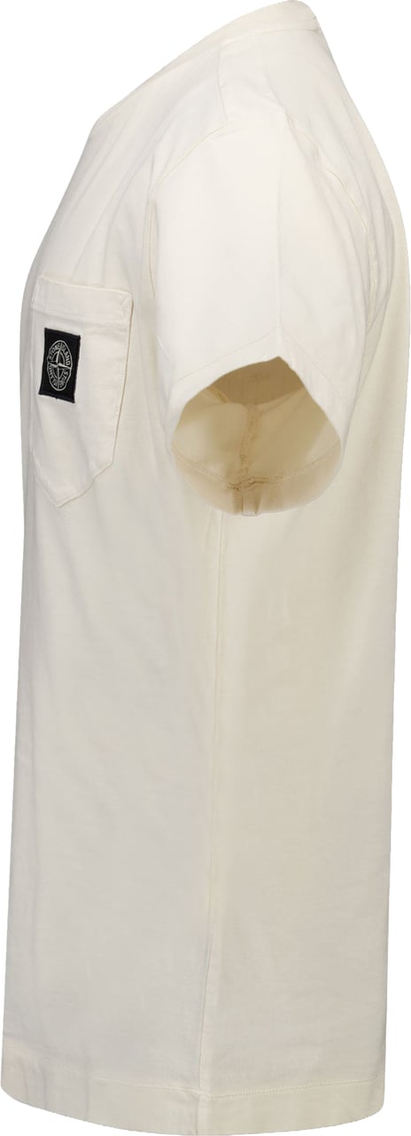 Stone Island Junior Stone Island Kinder Jongens T-Shirt In Off White Wit