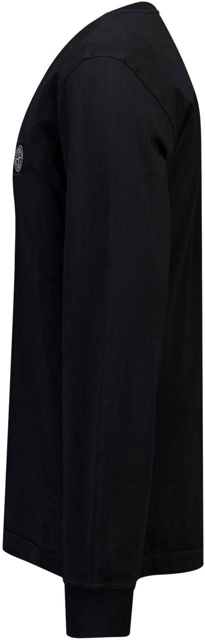 Stone Island Junior Stone Island Kinder Jongens T-Shirt In Zwart Zwart