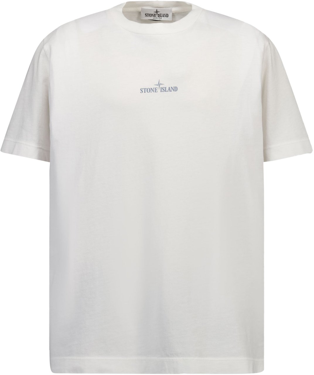 Stone Island Junior Stone Island Kinder Jongens T-Shirt In Wit Wit