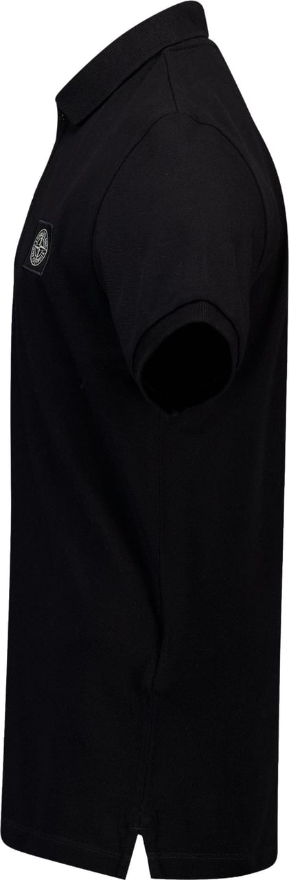 Stone Island Junior Stone Island Kinder Jongens Polo In Zwart Zwart