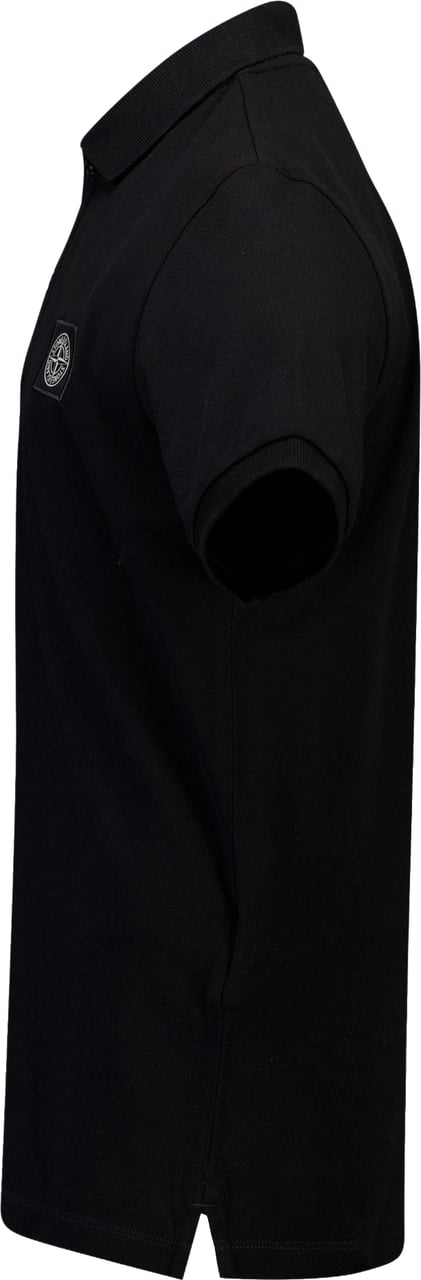 Stone Island Junior Stone Island Kinder Jongens Polo In Zwart Zwart