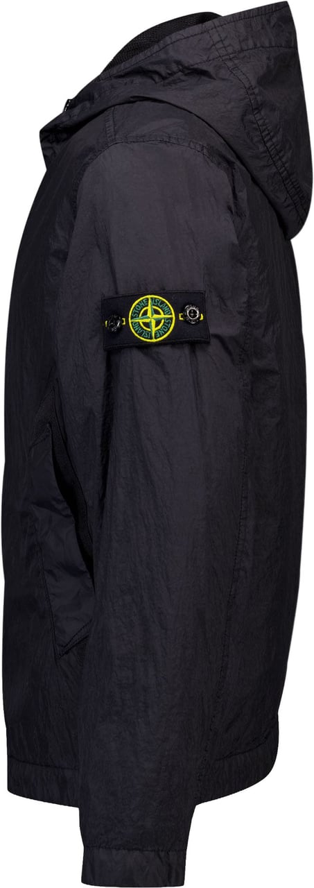 Stone Island Junior Stone Island Kinder Jongens Zomerjas In Zwart Zwart