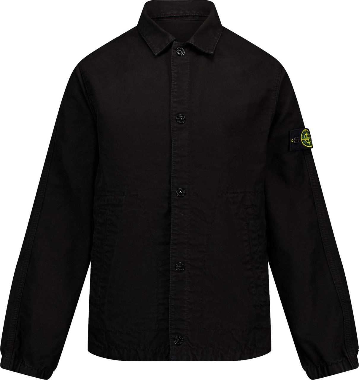 Stone Island Junior Stone Island Kinder Jongens Zomerjas In Zwart Zwart