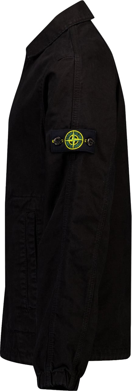 Stone Island Junior Stone Island Kinder Jongens Zomerjas In Zwart Zwart