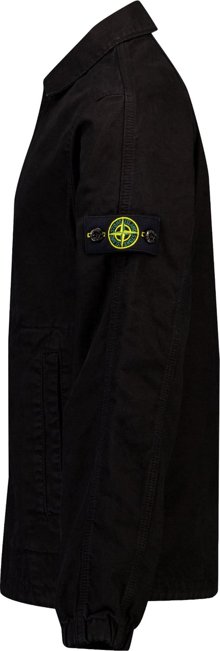 Stone Island Junior Stone Island Kinder Jongens Zomerjas In Zwart Zwart