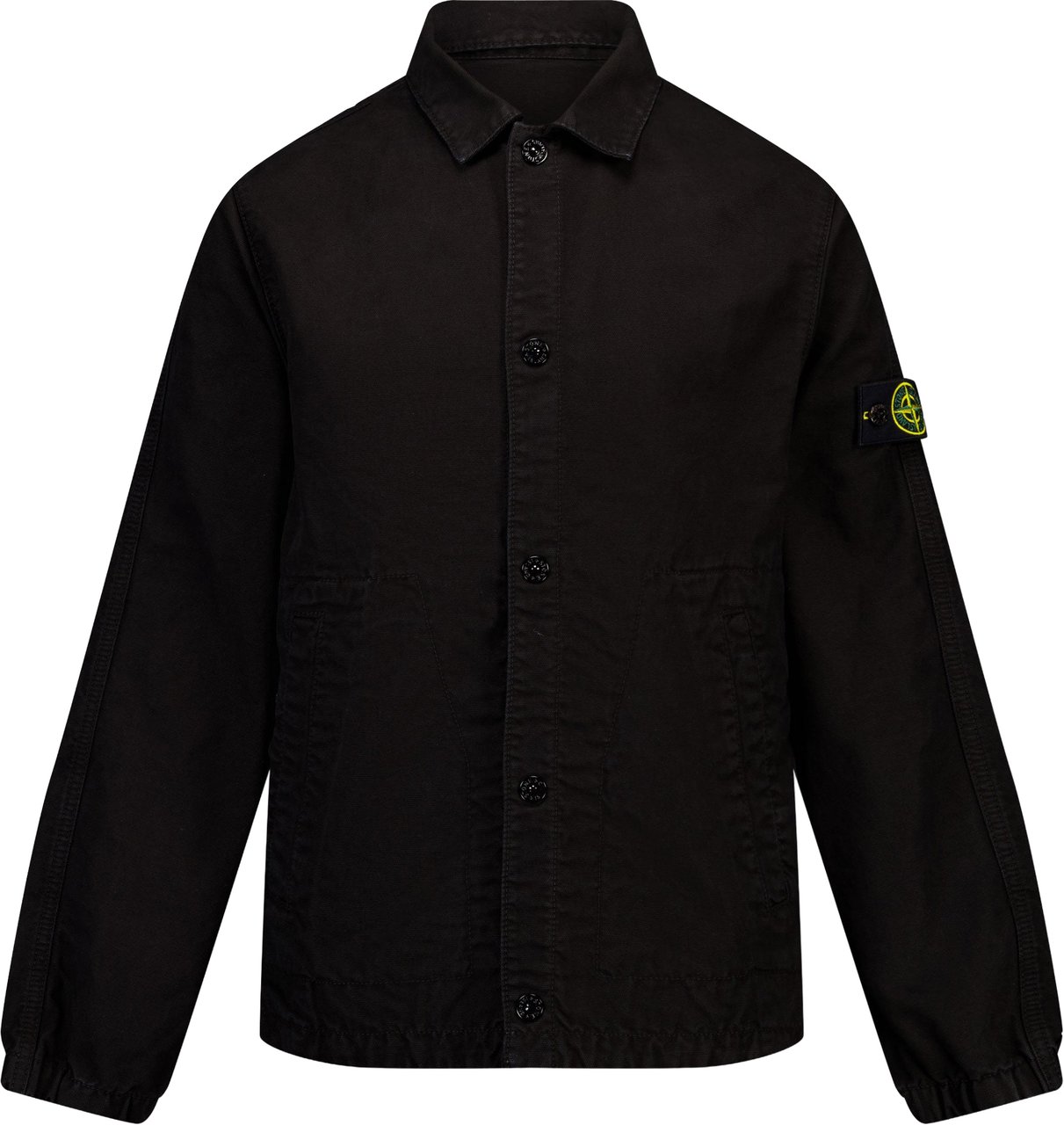 Stone Island Junior Stone Island Kinder Jongens Zomerjas In Zwart Zwart