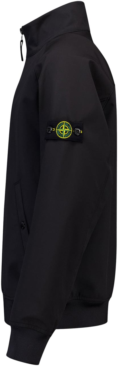 Stone Island Junior Stone Island Kinder Jongens Tussenjas In Zwart Zwart