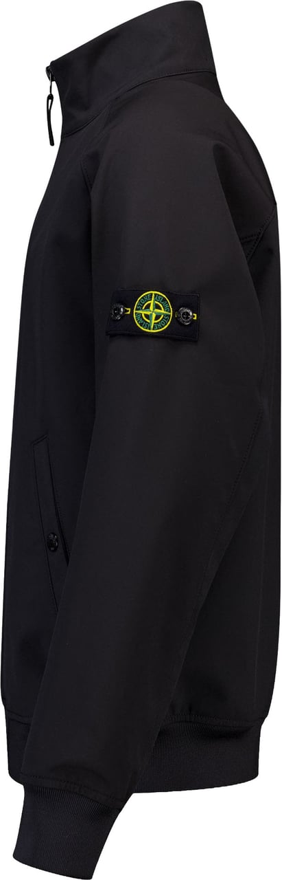 Stone Island Junior Stone Island Kinder Jongens Tussenjas In Zwart Zwart
