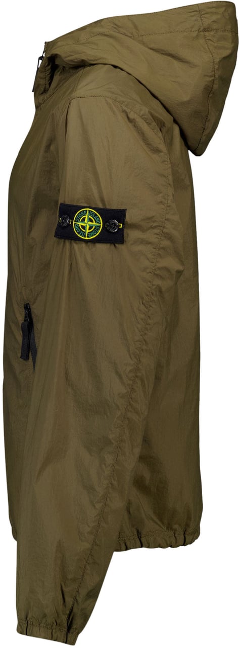 Stone Island Junior Stone Island Kinder Jongens Zomerjas In Army Groen