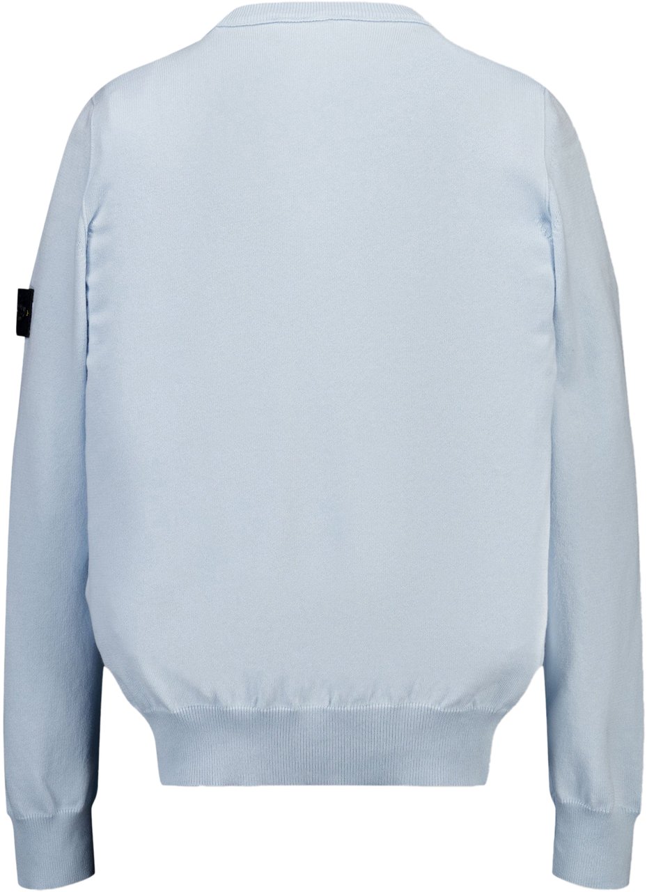 Stone Island Junior Stone Island Kinder Jongens Trui In Licht Blauw Blauw